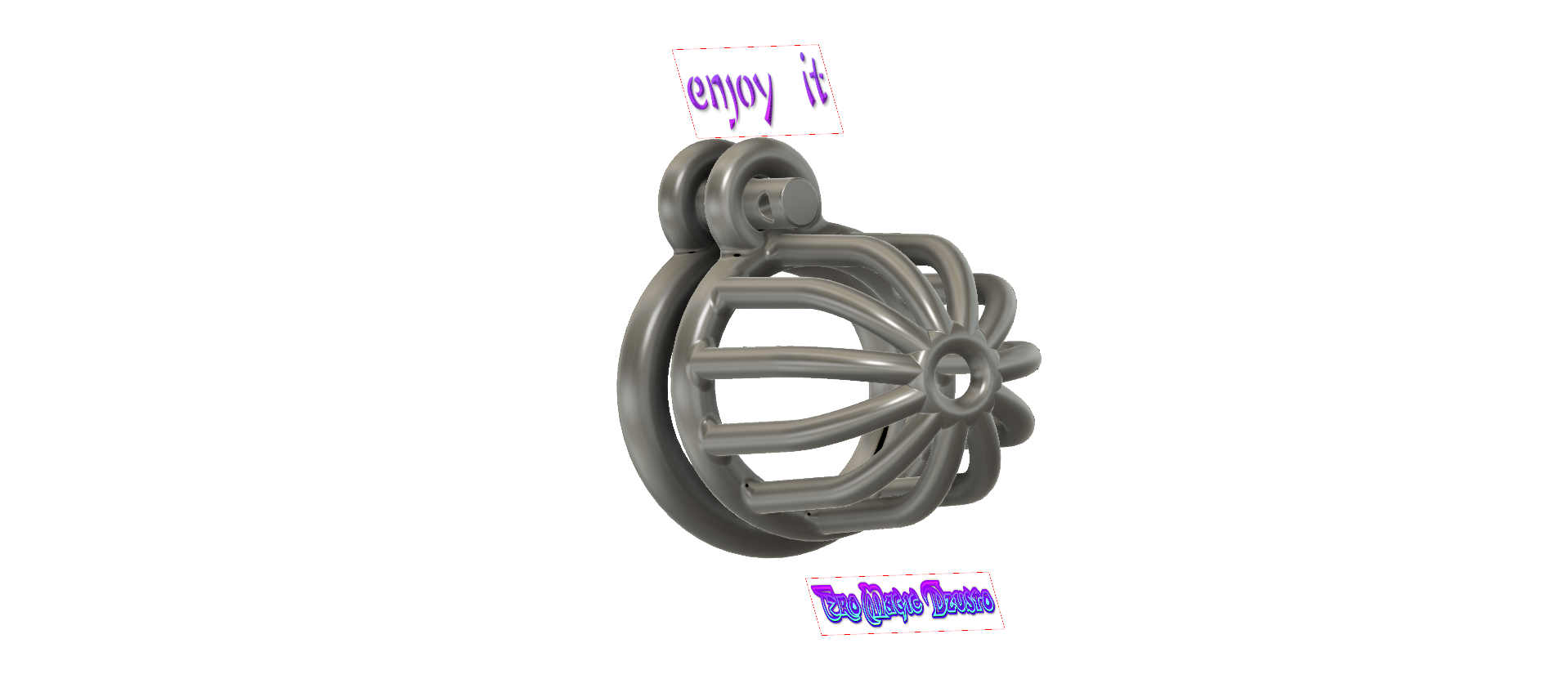 V2.0 Men's Simulated Penis Chastity Cage main image 0
